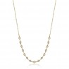 Collana Donna Luca Barra In Acciaio Dorato Con Strass CK1852