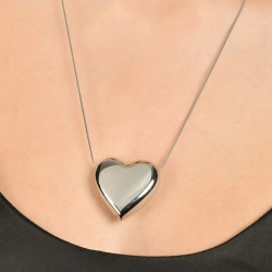 Collana Donna Luca Barra Lunga Con Pendente Cuore Elettro Formato CK1810