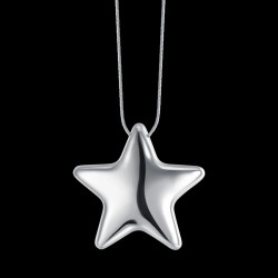 Collana Donna Luca Barra Lunga Con Pendente Stella Elettro Formato CK1812