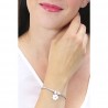 Bracciale Donna Luca Barra BK1940 Con Quadrifoglio E Strass