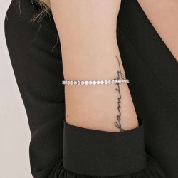Bracciale Tennis Donna Luca Barra BK2270 In Acciaio Con Zirconi 3 mm