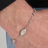 Bracciale Uomo Luca Barra In Acciaio Del Rosario BA1079