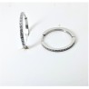Orecchini Donna Luca Barra In Acciaio A Cerchio Con Strass OK1241