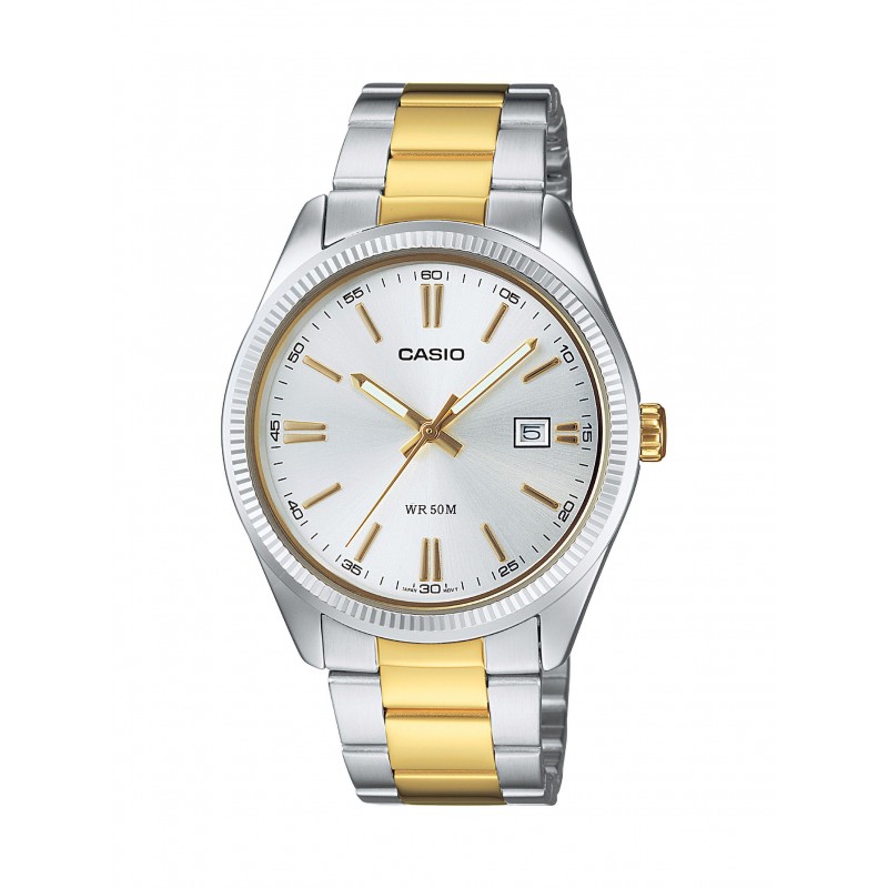 Orologio Uomo Casio MTP-1302PSG-7AVEF Con Cinturino Acciaio Bicolore