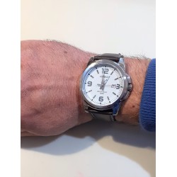 Orologio Uomo Casio Solo Tempo Con Cinturino Marrone Scuro MTP-1314PL-7AVEF