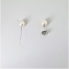 Orecchini Donna MIKIKO M.GTR60 B-L In Perle 6-6,5 mm Con Chiusura In Oro Bianco