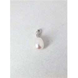 Pendente Donna MIKIKO In Oro Bianco Con Perla Ovale MP0317O4FABI070
