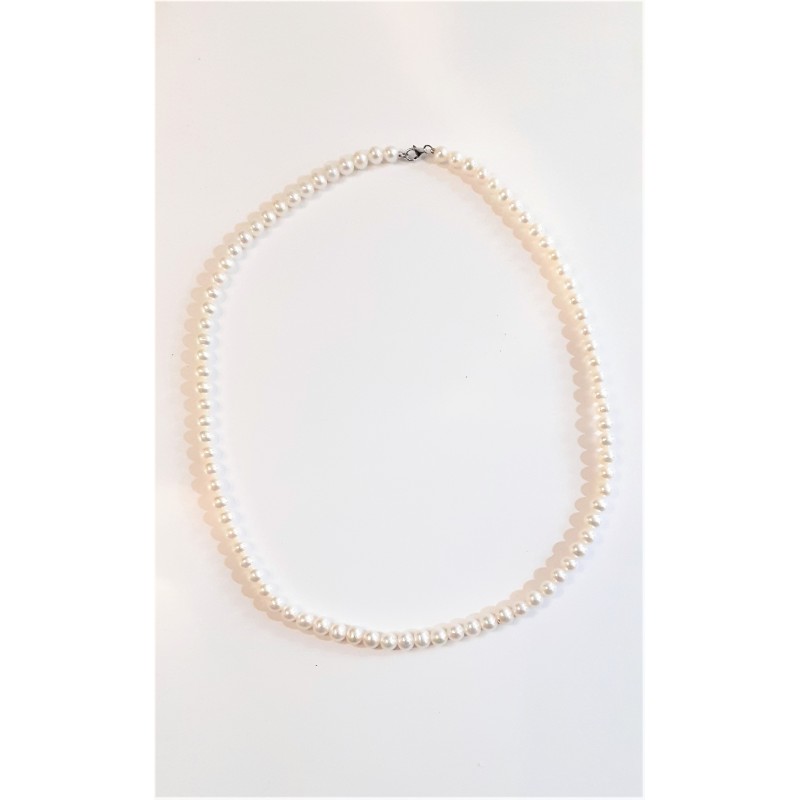 Collana Donna MIKIKO In Perle Di Acqua Dolce E Chiusura In Oro Bianco MFC450O4FCBI050