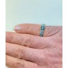 Anello Donna Gioja Argento Con Zirconi Verdi E trasparenti CAN59 V