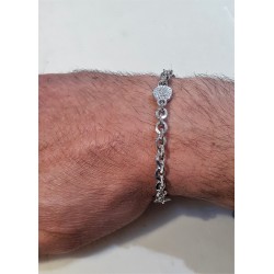 Bracciale Uomo Ananda 925 In Argento A Catena Con Timoni A-BR262B