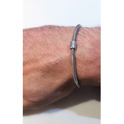 Bracciale Uomo Ananda 925 Con Scritta "Che La Forza Sia Con Te" A-BR121B