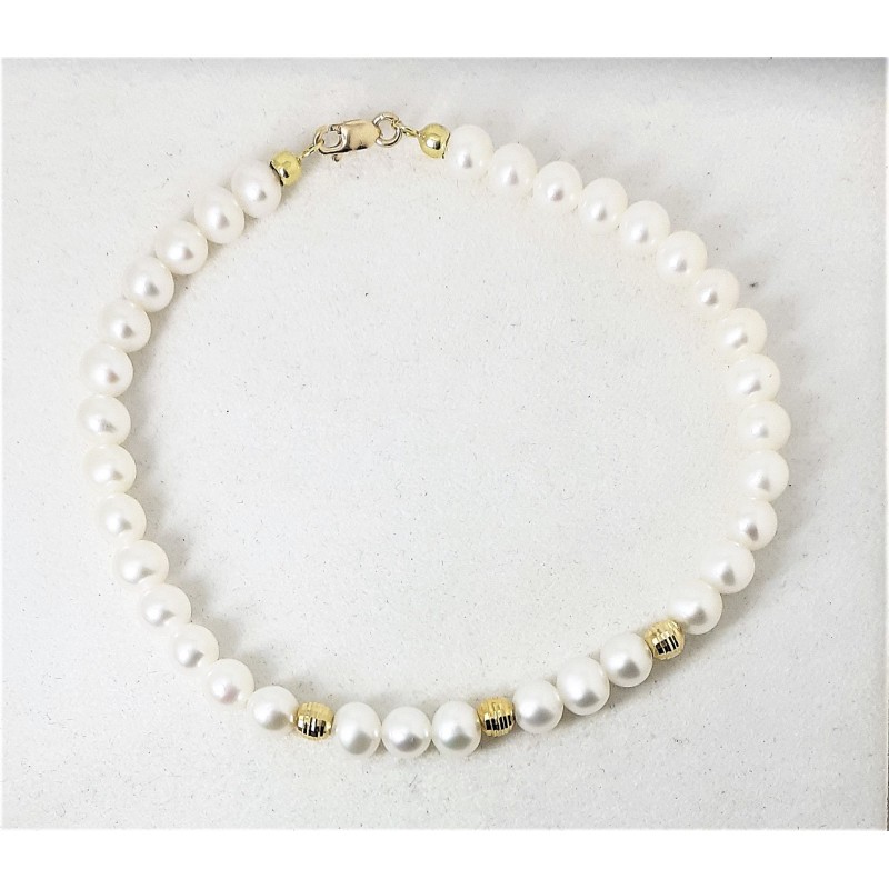 Bracciale donna Kioto In Perle Coltivate Con Sfere E Chiusura Oro Giallo 2000A/DISC