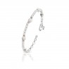 Bracciale Uomo ARKANO In Argento Con Sfere In Agata Bianca Venata ABBAB3