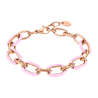 Bracciale Donna Lotus Style A Catena In Acciaio Rosé E Smalto Rosa LS2330/2/6