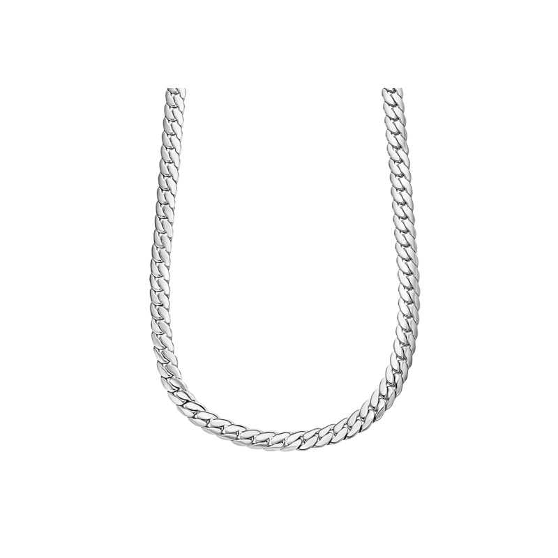 Collana Unisex Lotus Style In Acciaio A Maglia Schiacciata LS2210/1/1