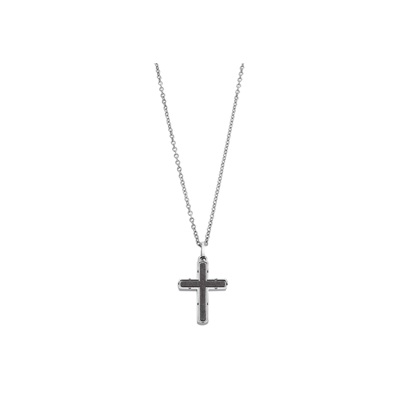 Collana Uomo Lotus Style In Acciaio Con Pendente Croce LS2278/1/1