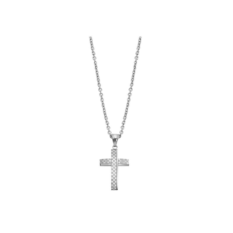Collana Uomo Lotus Style LS2105/1/1 In Acciaio Con Croce