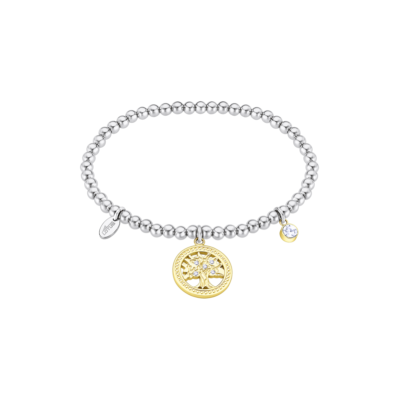 Bracciale Donna Lotus Style Elastico In Acciaio Con Albero Della Vita LS2171/2/3