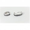 Orecchini Uomo Lotus Style A Cerchio Con Smalto Nero LS2159/4/1