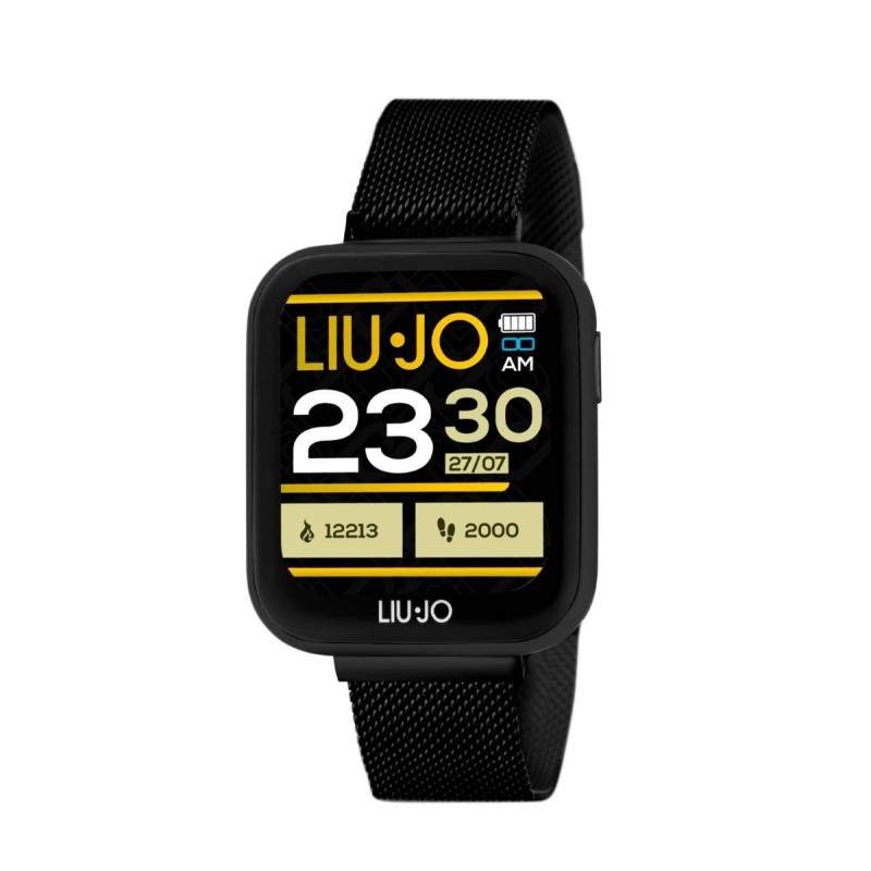 Orologio Smartwatch Unisex Liu-Jo Con Cinturino Acciaio IP Nero SWLJ052