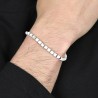 Bracciale Uomo Luca Barra BA1530 In Acciaio Con Cilindri Bianchi
