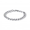 Bracciale Uomo Luca Barra BA1334 In Acciaio A Catena Maglia Grumetta