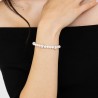 Bracciale Donna Luca Barra BK2096 In Acciaio Perle E 3 Sfere In Resina