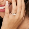 Anello Donna Luca Barra ANK189 In Acciaio Con Infinito E Strass
