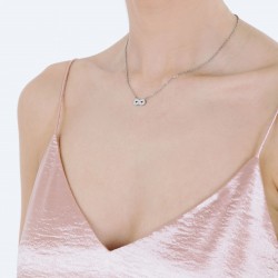 Collana Donna Luca Barra CK1289 In Acciaio Con Infinito