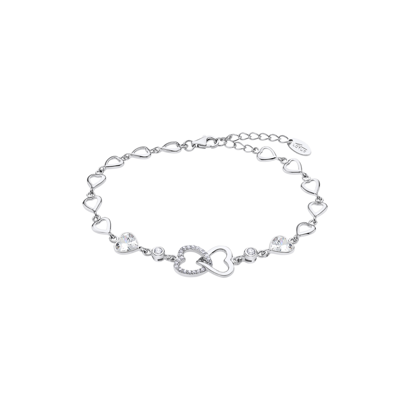 Bracciale Donna Lotus Silver LP3093-2/1 In Argento Con Cuori