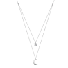 Collana Donna Lotus Silver LP1680-1/4 A Doppio Filo Con Luna E Stella