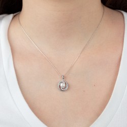 Collana Donna Lotus Silver LP3095-1/1 In Argento Con Perla Bianca