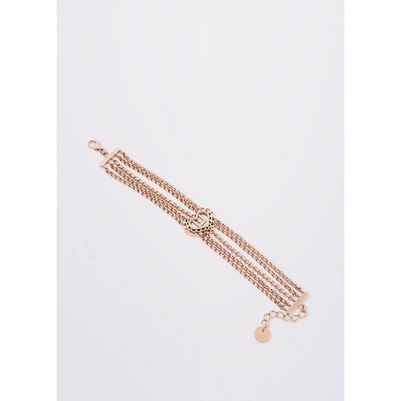 Bracciale Donna Liu-Jo LJ1780 In Acciaio Dorato Con Cuore Centrale