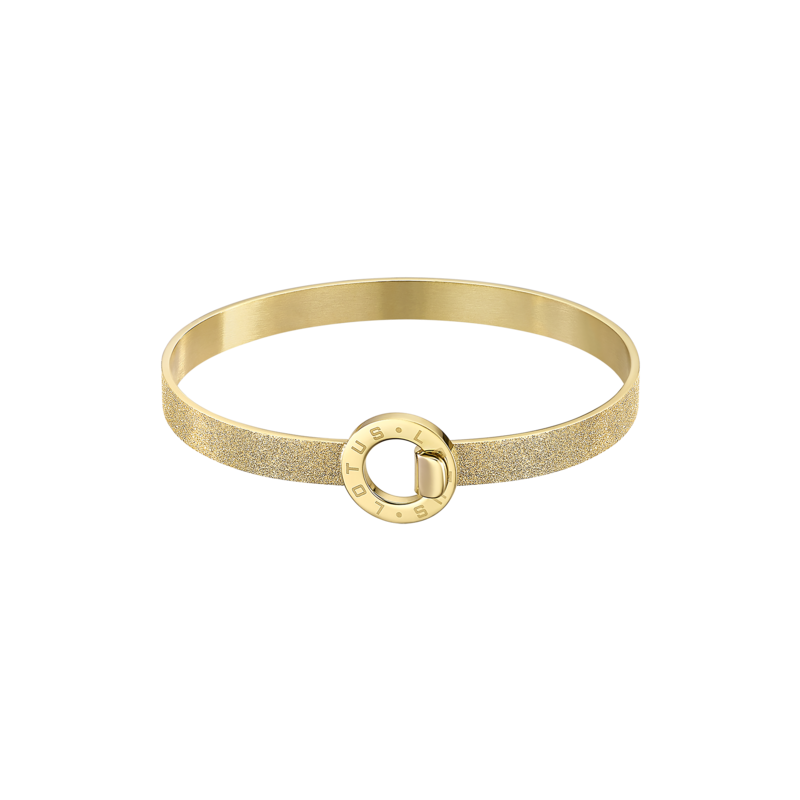 Bracciale Donna Lotus Style LS2080/2/2 Rigido in Acciaio Dorato Diamantato