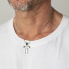 Collana Uomo Lotus Style LS1984/1/1 In Acciaio Con Pendente Croce