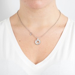 Collana Donna Lotus Style LS2176/1/1 In Acciaio Con Pendente Tondo
