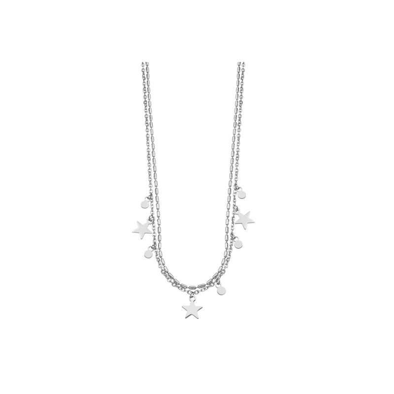 Collana Donna Lotus Style LS2315/1/1 In Acciaio A Doppio Filo Con Stelle