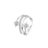 Anello Donna Lotus Silver LP3633-3/118 In Argento Con Stelle