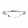 Bracciale Rigido Donna Luca Barra BK2101 Con Scritta "BE HAPPY FEEL GOOD"