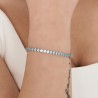 Bracciale Donna Luca Barra BK2271 Tipo Tennis Con Zirconi Celesti 3 mm