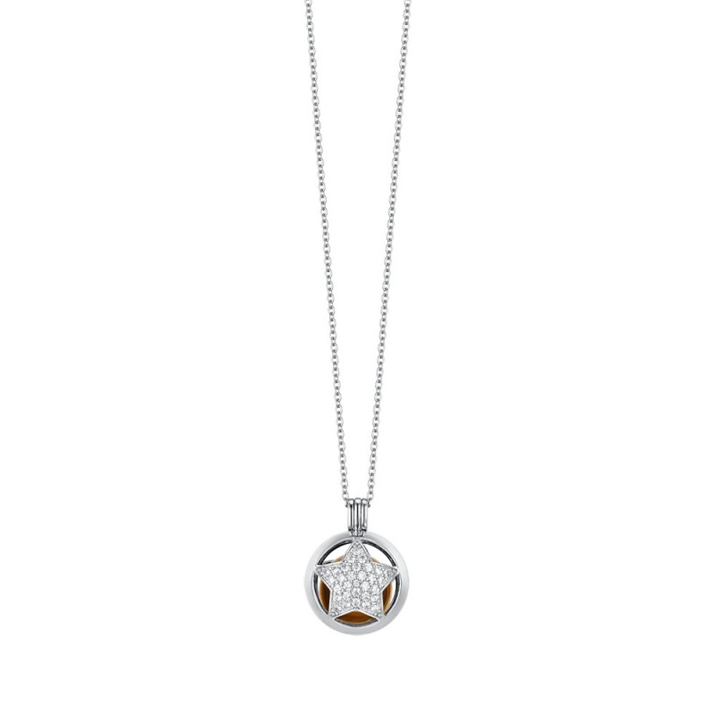 Collana Lunga Donna Luca Barra CK1928 Chiama Angeli Con Stella E Strass