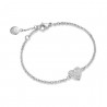 Bracciale Donna Luca Barra BK1495 In Acciaio Con Cuore E Strass