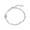 Bracciale Uomo Luca Barra In Acciaio Del Rosario BA1079