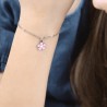 Bracciale Bimba Luca Barra JB104 In Acciaio Con Fiore Pendente