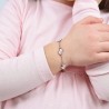 Bracciale Bimba Luca Barra In Acciaio Con Unicorni Smaltati JB119